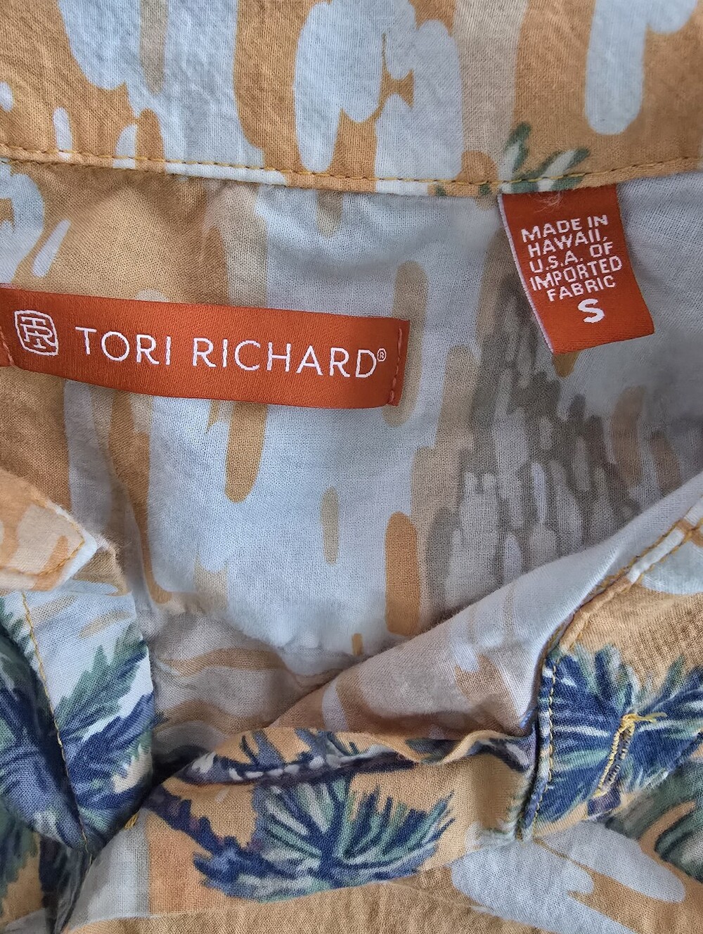 🎰Tori Richard Vintage Tropical Hawaiian Camp Shirt Msrp $128 - Picture 6 of 7